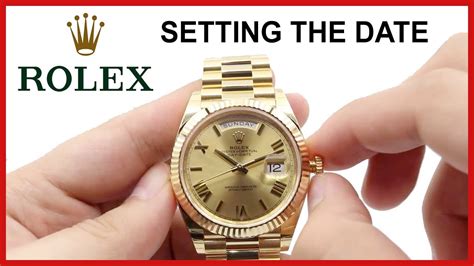 how to change rolex date|rolex setting date and time.